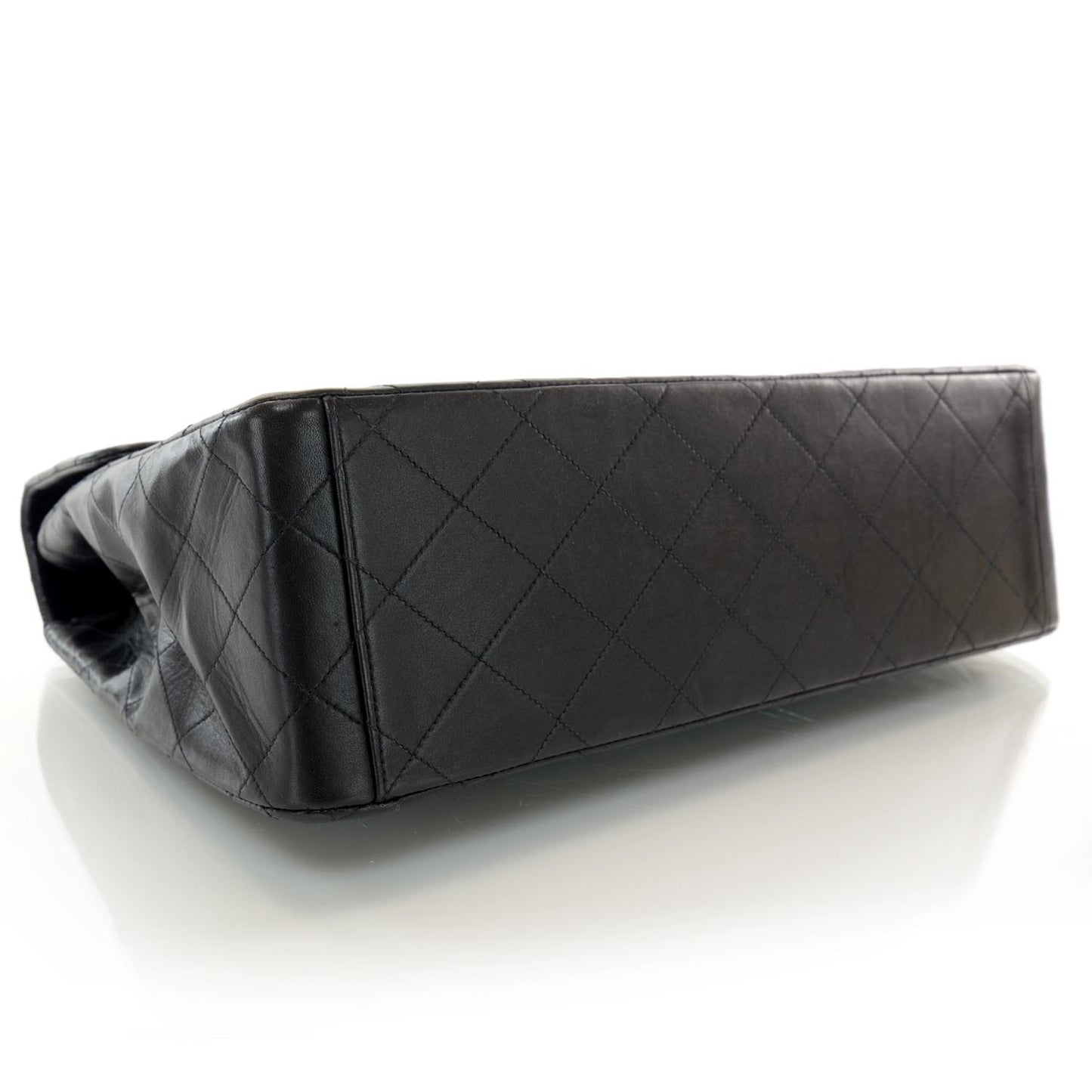 Lambskin XL Jumbo Flap Black