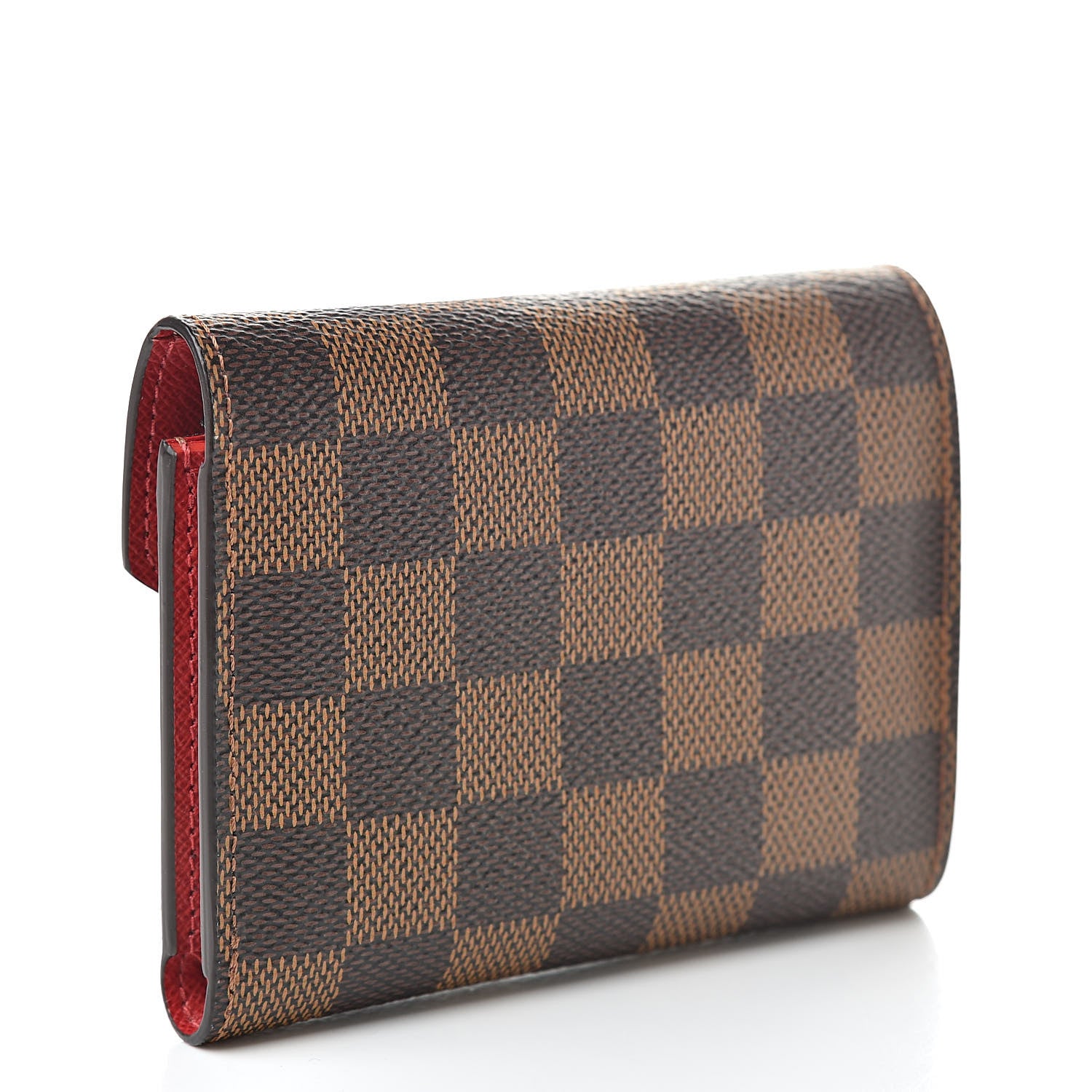 Louis Vuitton Damier Ebene Victorine Wallet Red 3 of 7