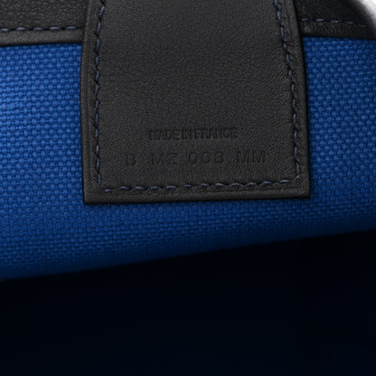 Hermes Military Toile Canvas Swift Steeple 25 Bag Bleu France Caban 7 of 11