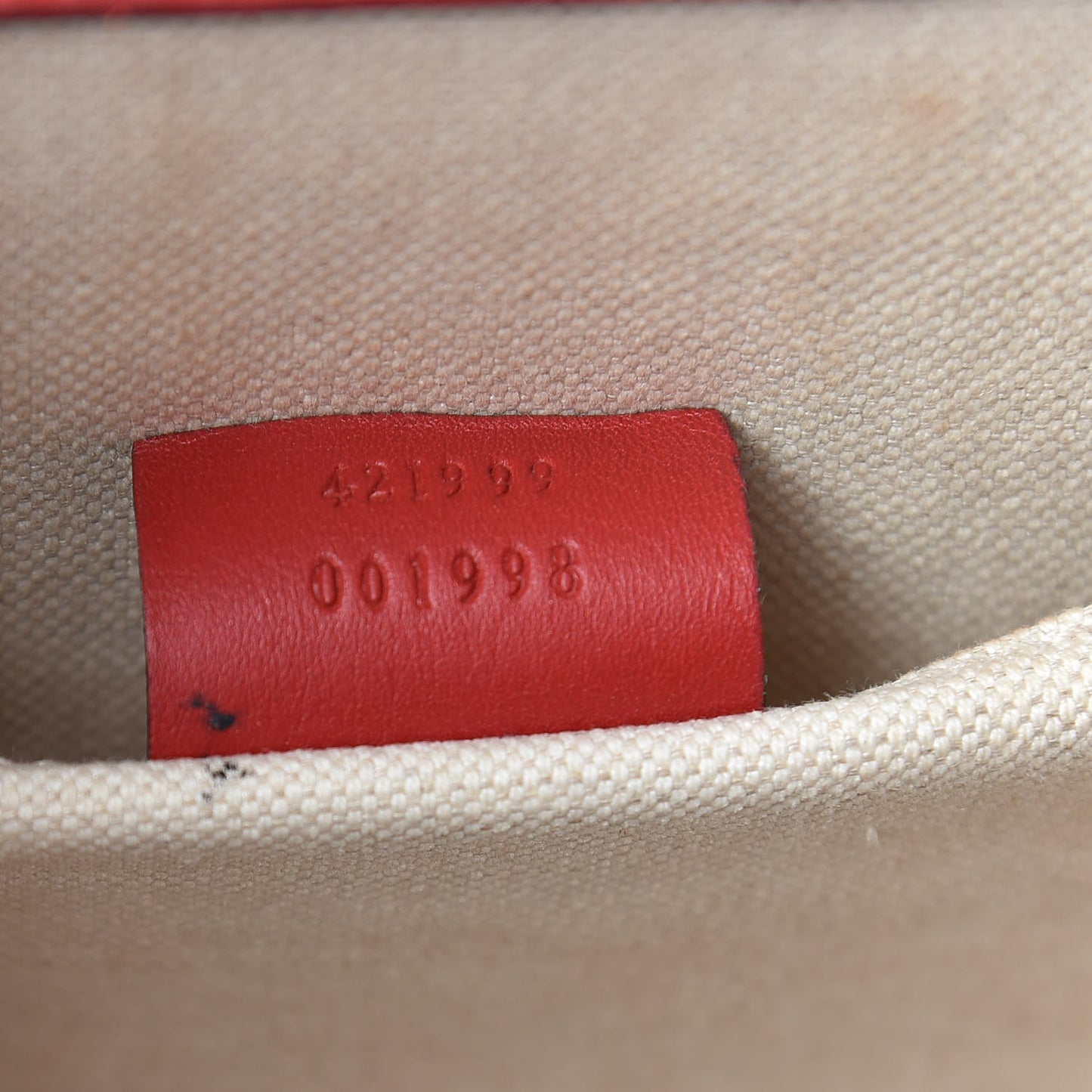 Moon Calfskin Web Large Dionysus Bamboo Top Handle Bag Hibiscus Red