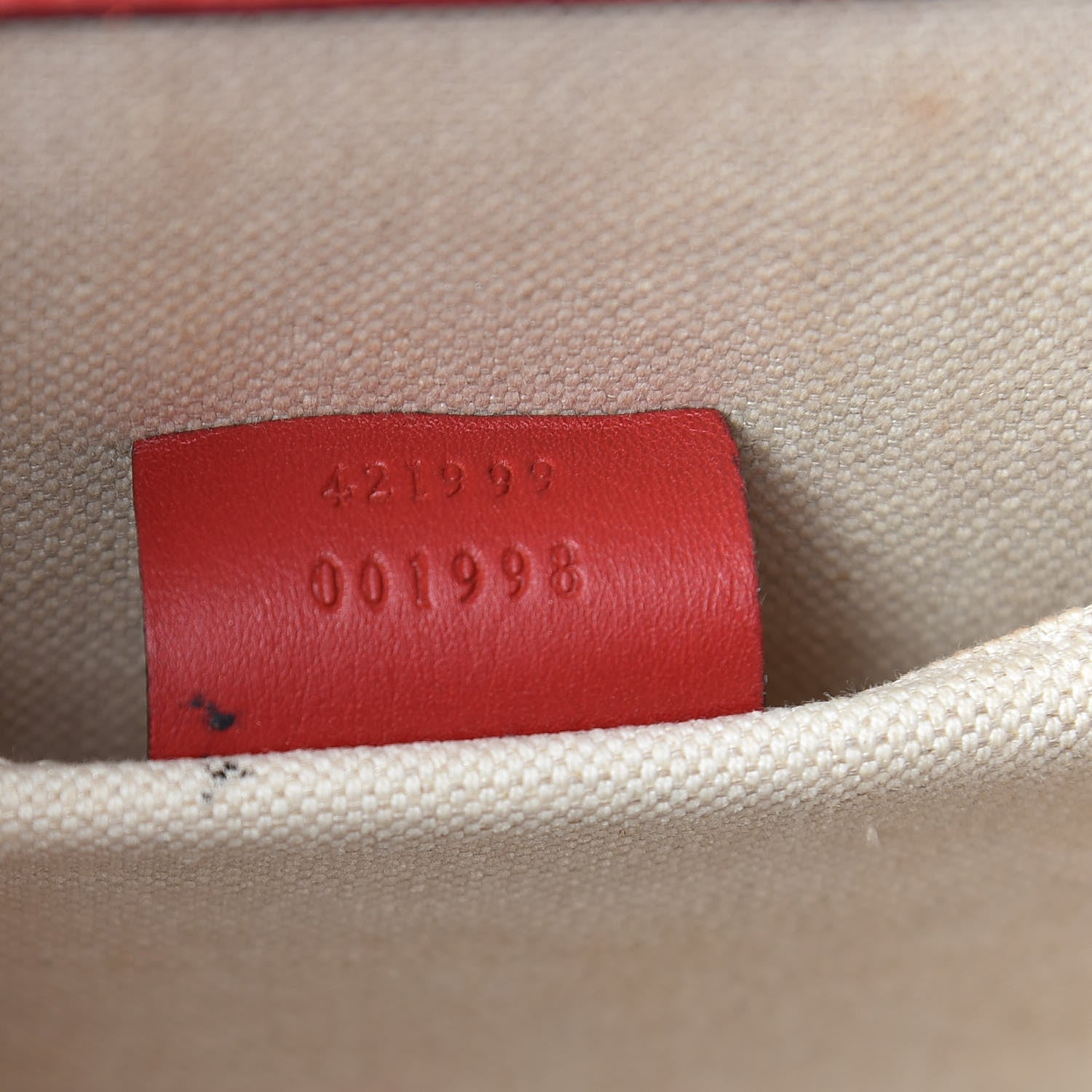 Gucci Moon Calfskin Web Large Dionysus Bamboo Top Handle Bag Hibiscus Red 9 of 13
