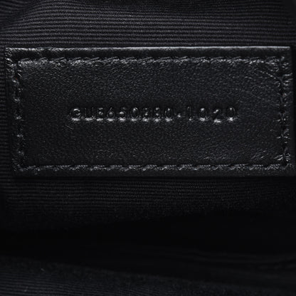 Saint Laurent Lambskin Monogram Loulou Puffer Pouch Clutch Black 7 of 11