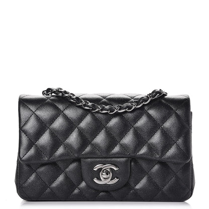 Chanel Iridescent Caviar Quilted Mini Rectangular Flap Black 1 of 7