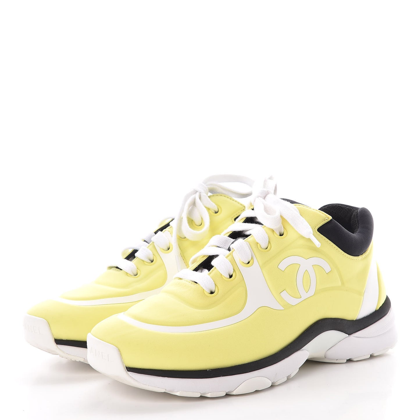 Lycra Fabric CC Sneakers 35 Yellow