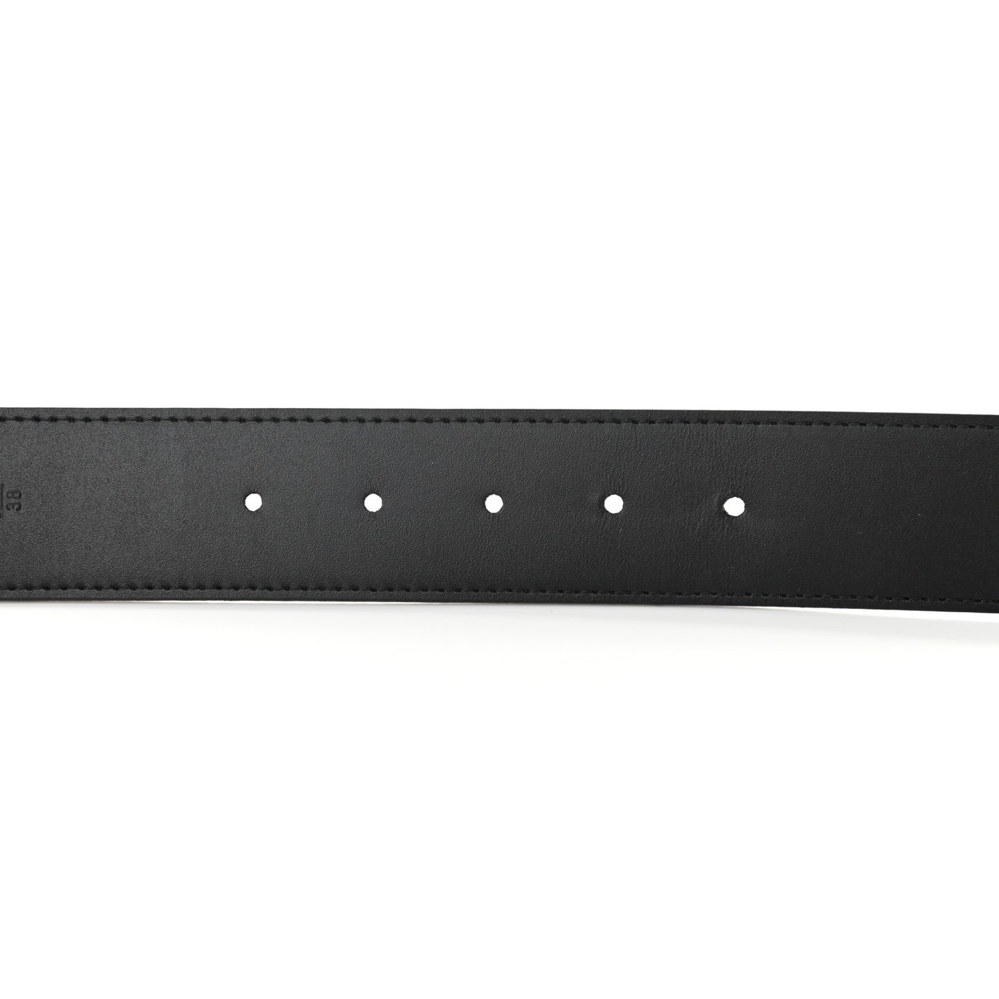Calfskin Monogram 30mm LV Initiales Reversible Belt 95 38 Black