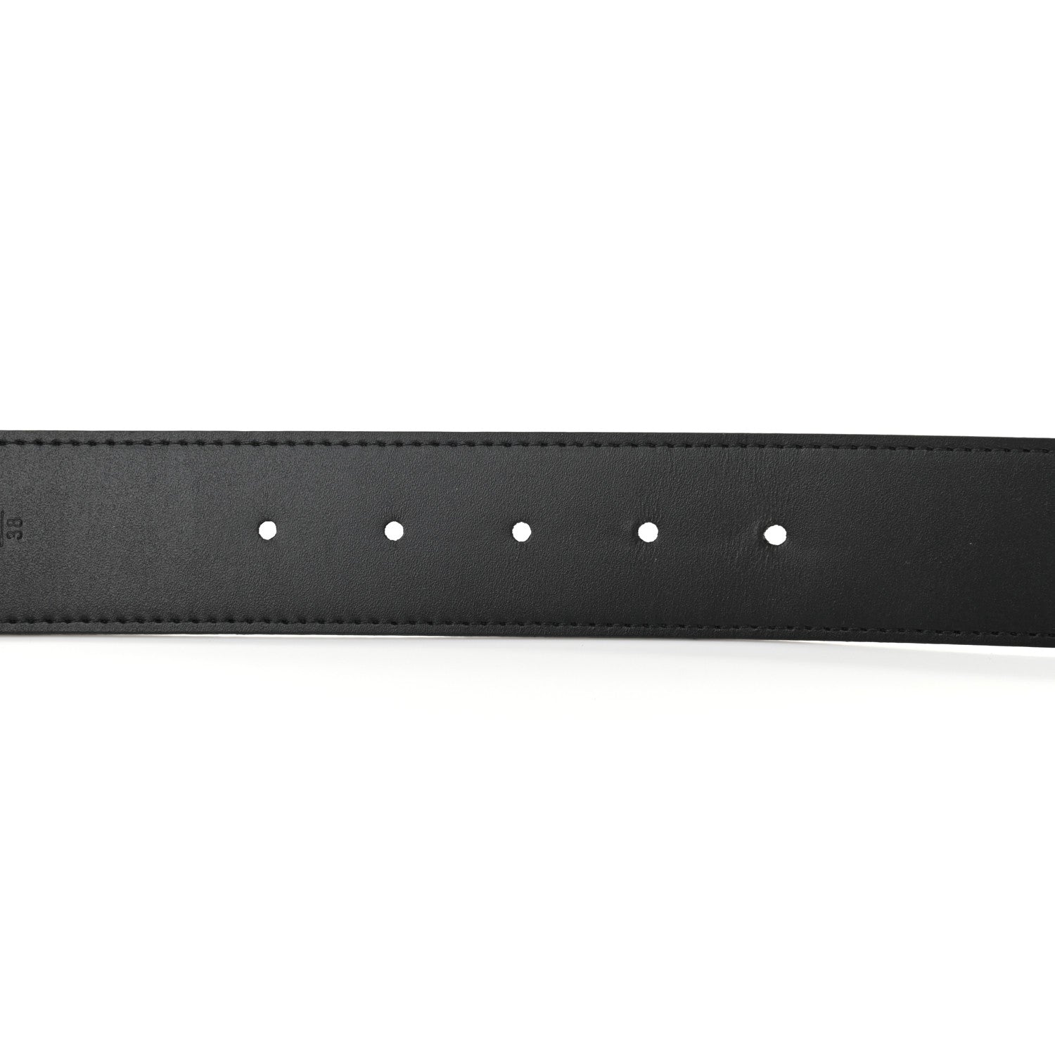 Louis Vuitton Calfskin Monogram 30mm LV Initiales Reversible Belt 95 38 Black 6 of 10