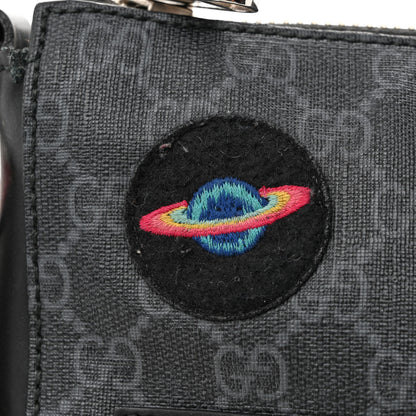 Gucci GG Supreme Monogram Night Courrier Flat Messenger Bag Black Multicolor 11 of 13