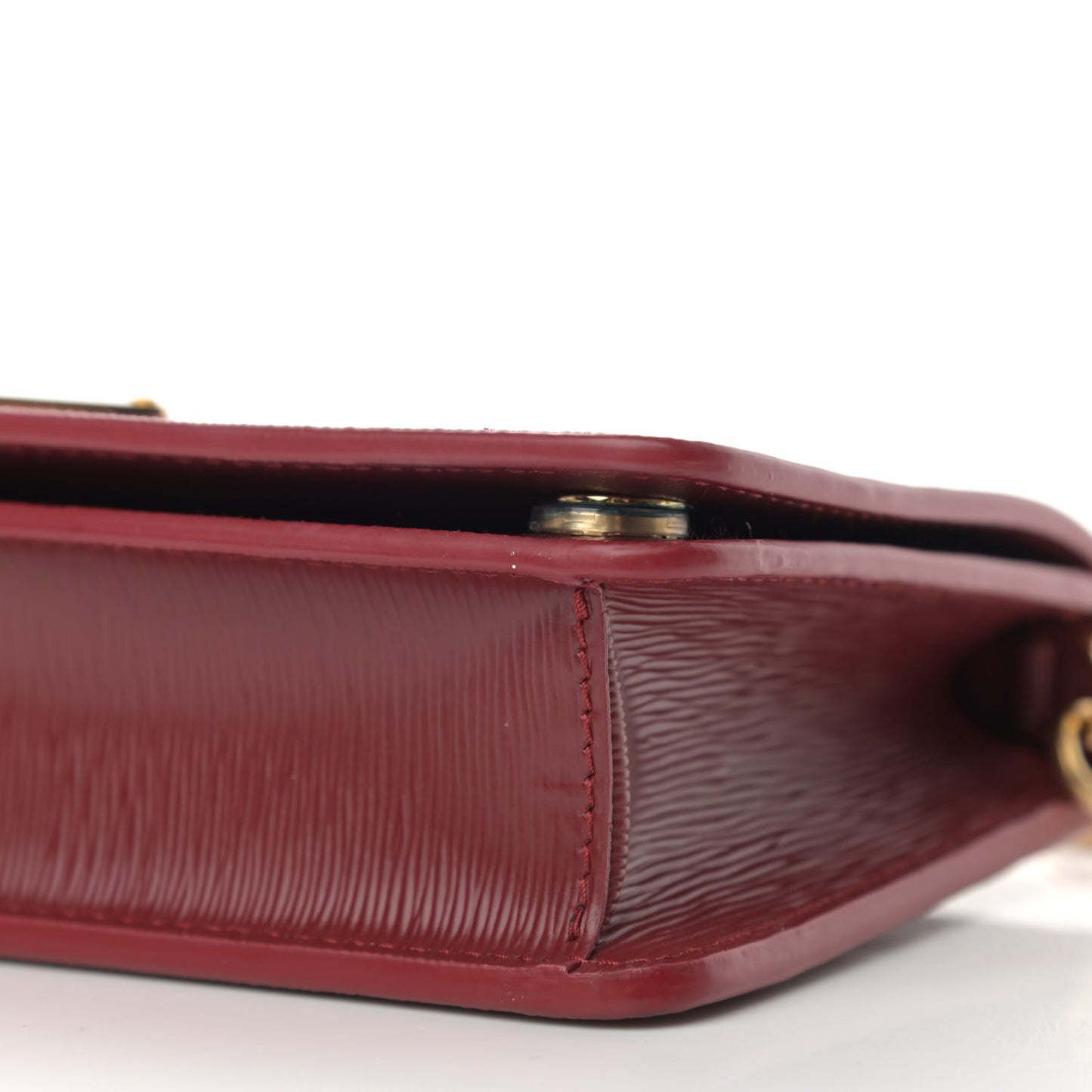 Vitello Move Triangle Logo Mini Crossbody Bag Rubino