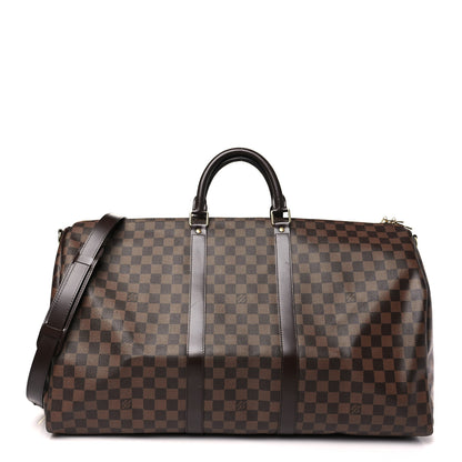 Louis Vuitton Damier Ebene Keepall Bandouliere 55 1 of 8