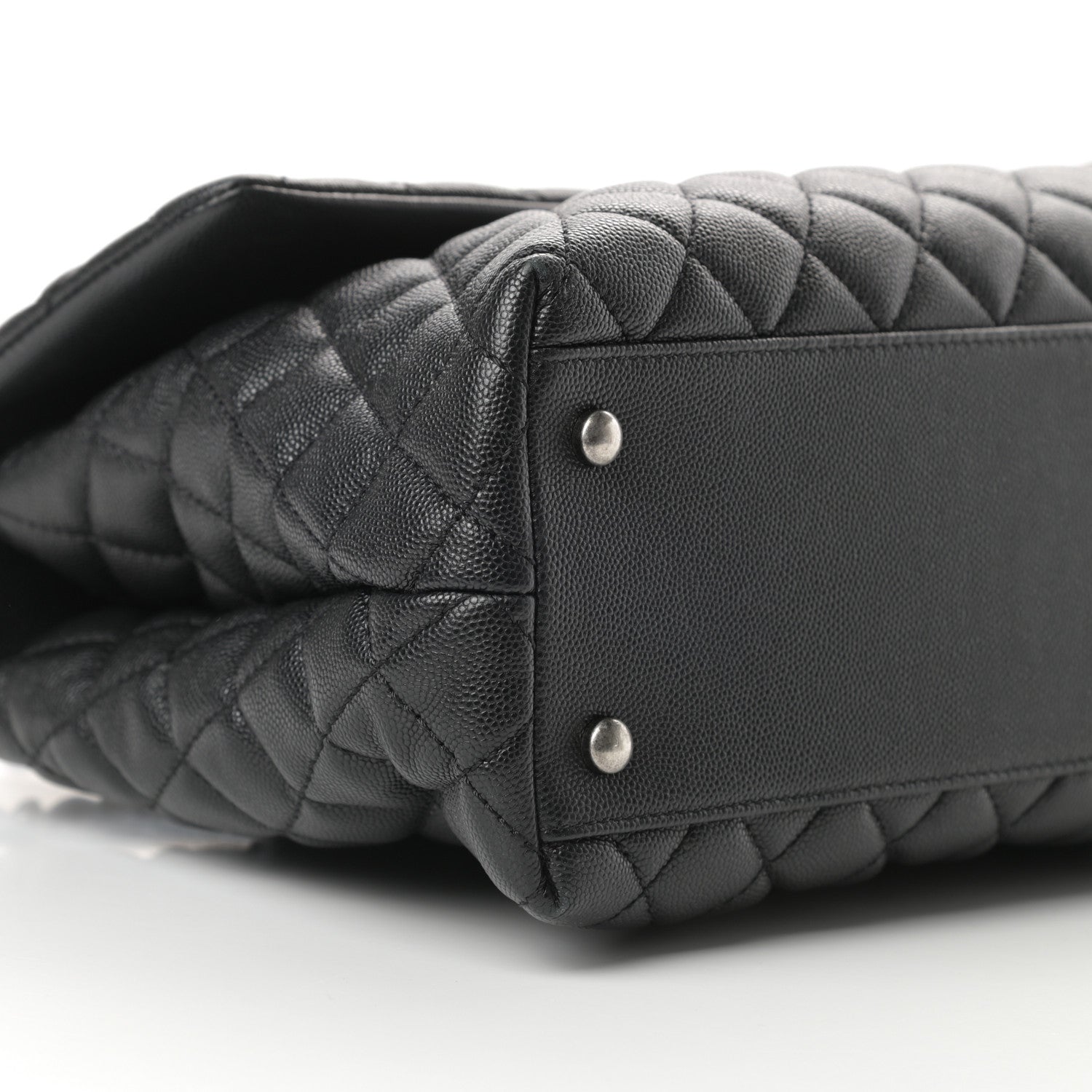 Chanel Caviar Quilted Medium Coco Handle Flap Black 9 of 11