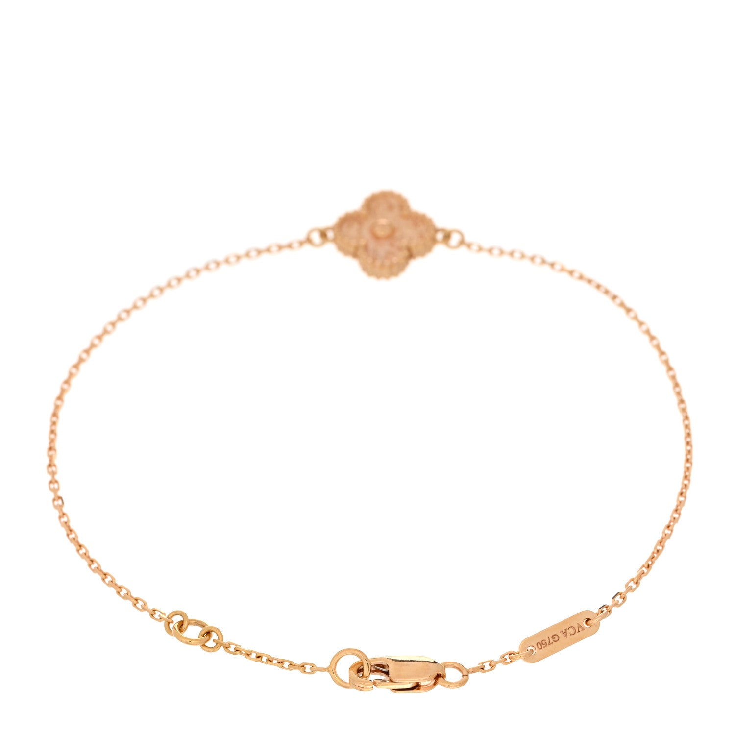 Van Cleef & Arpels 18K Rose Gold Sweet Alhambra Bracelet 2 of 3
