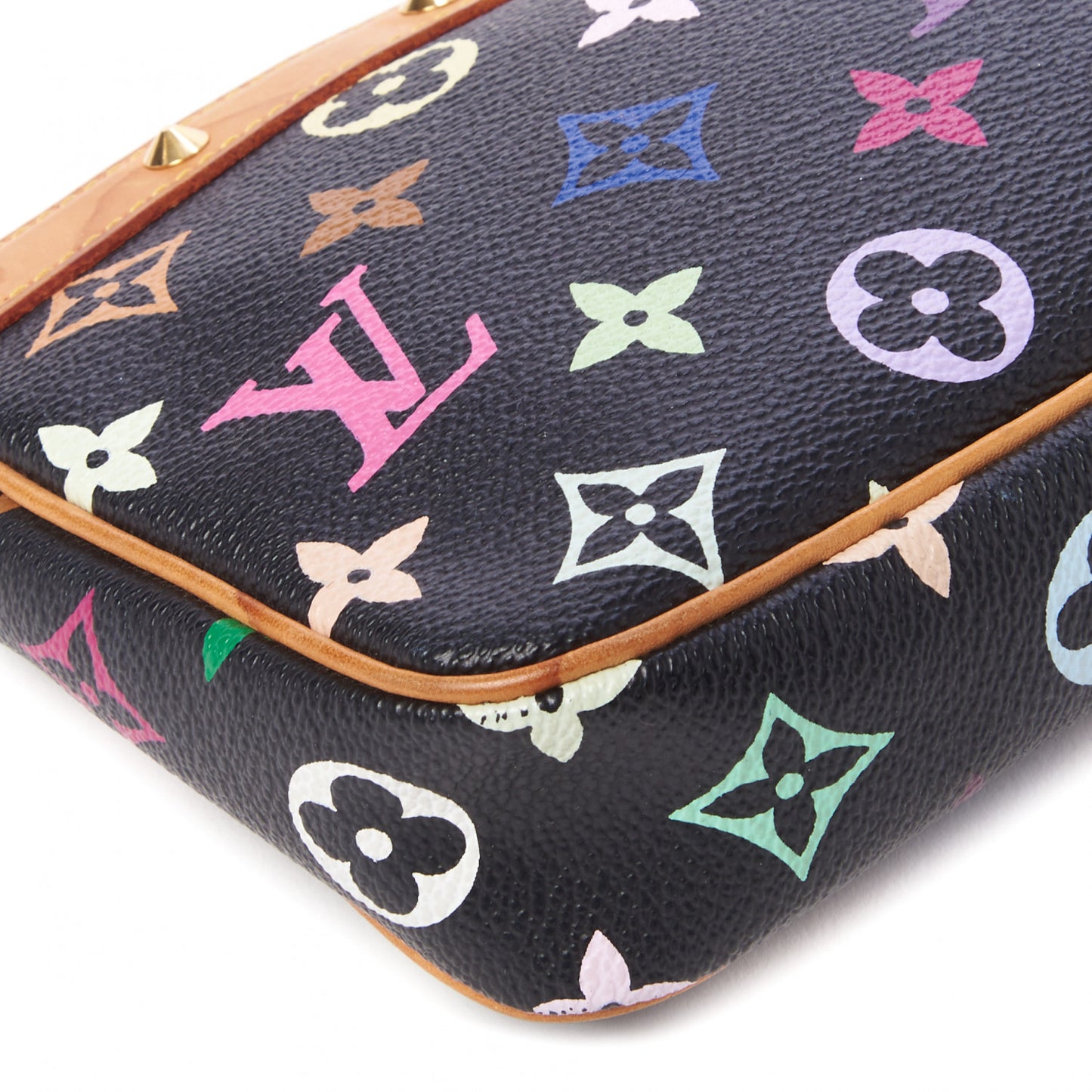 Monogram Multicolor Pochette Accessories Black