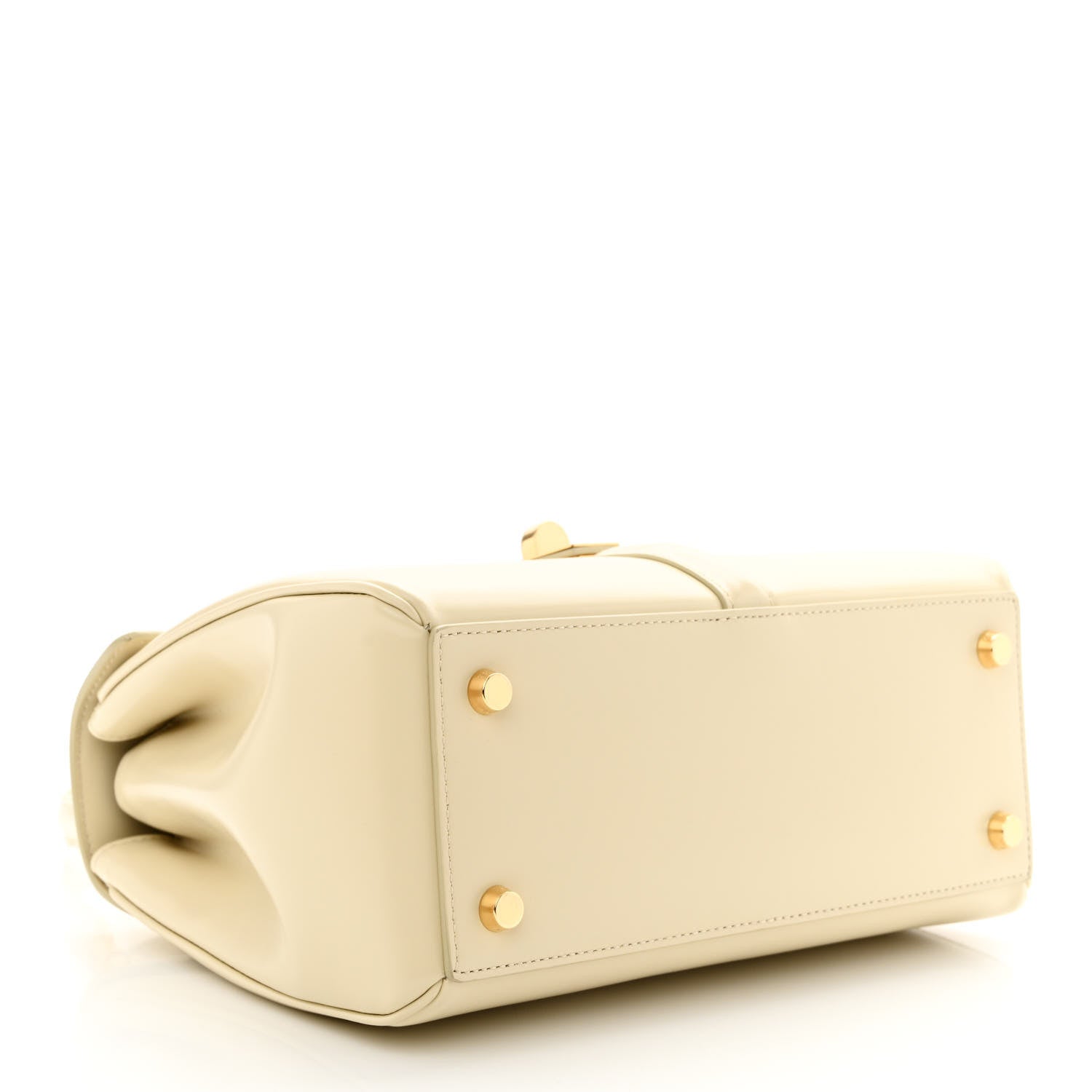 Celine Satinated Calfskin Small 16 Top Handle Bag Limestone 4 of 13