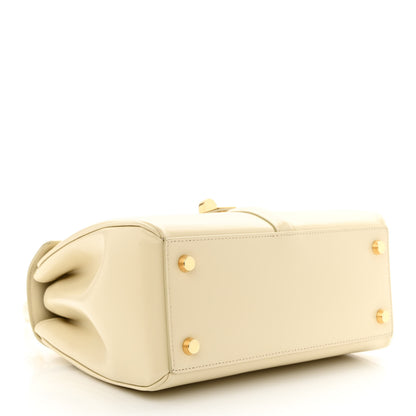 Celine Satinated Calfskin Small 16 Top Handle Bag Limestone 4 of 13