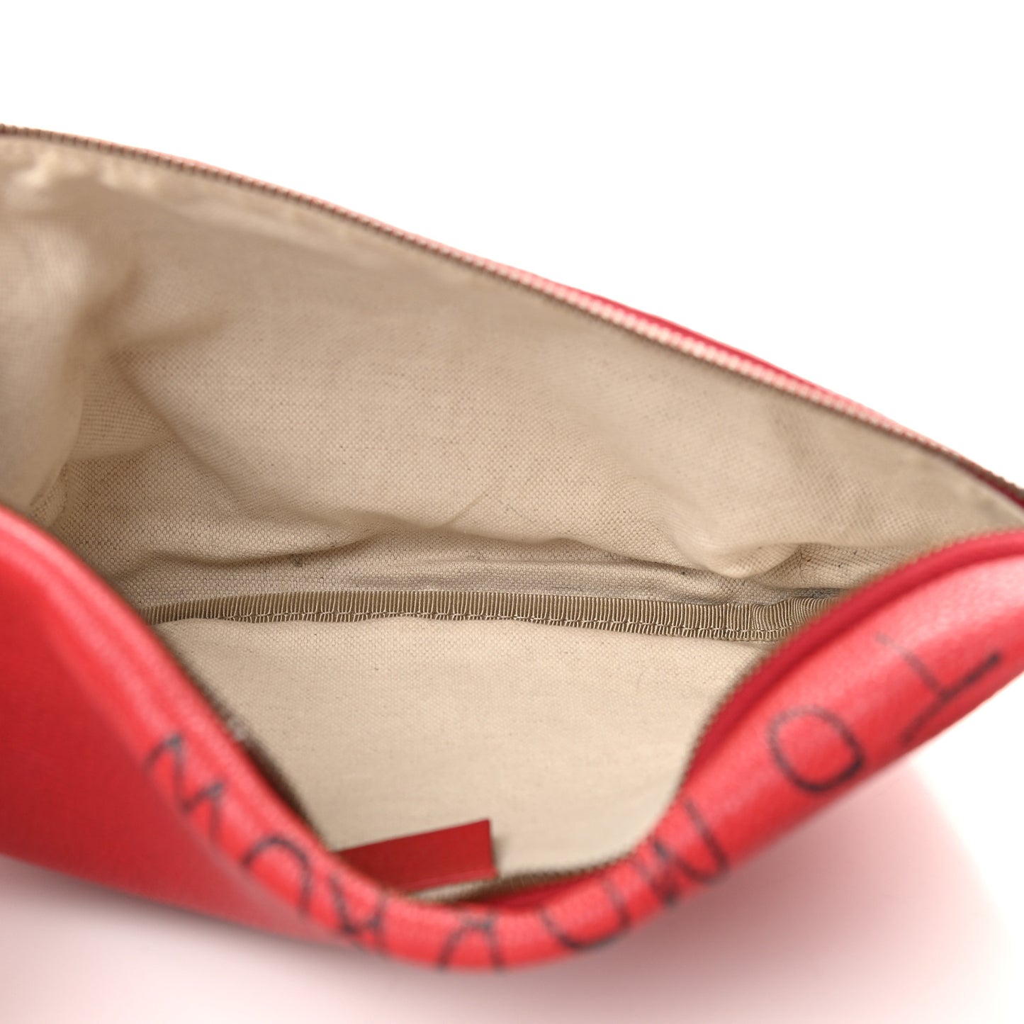 Grained Calfskin Coco Capitan Logo Belt Bag Hibiscus Red