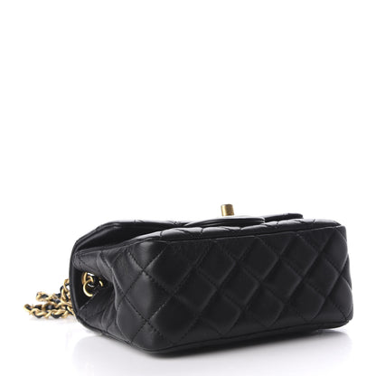 Chanel Lambskin Quilted Mini Pearl Crush Flap Black 4 of 9