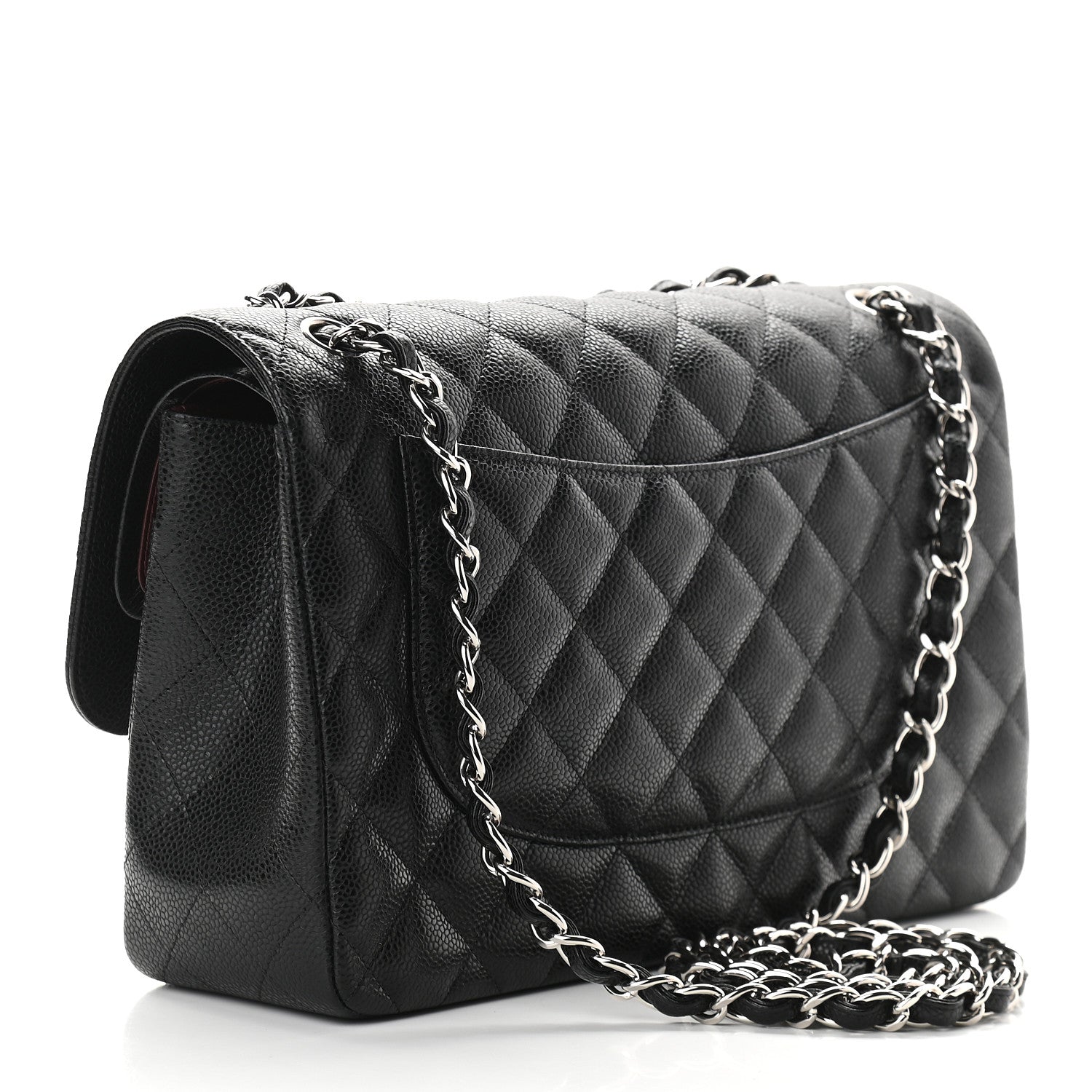 Chanel Caviar Quilted Jumbo Double Flap Black 3 of 9