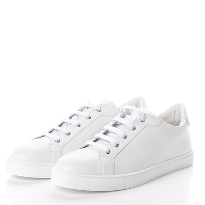 Hermes Calfskin Mens Advantage Sneakers 45 White 3 of 7
