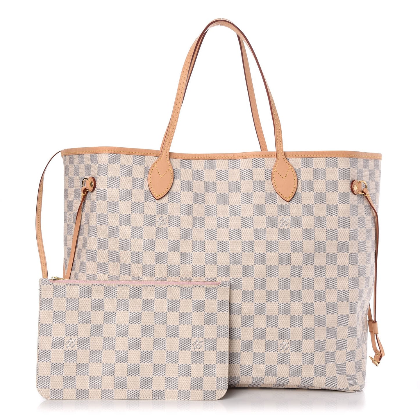 Damier Azur Neo Neverfull GM Rose Ballerine