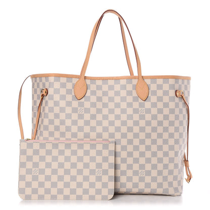 Louis Vuitton Damier Azur Neo Neverfull GM Rose Ballerine 1 of 8