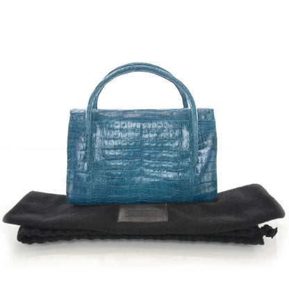Nancy Gonzalez Crocodile Handbag Turquoise 3 of 7