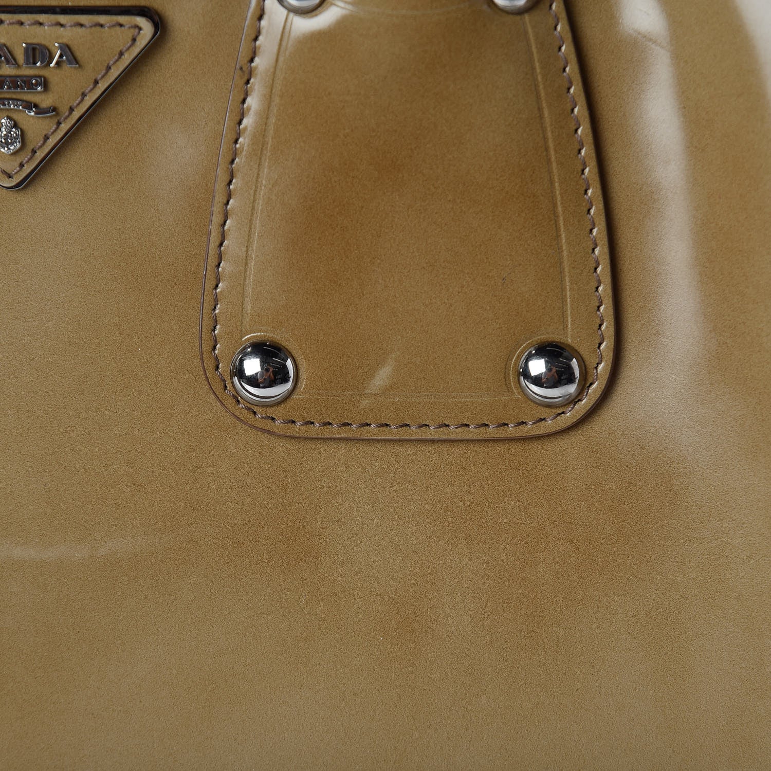 Prada Spazzolato Top Handle Tote Cera 11 of 30