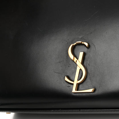 Saint Laurent Smooth Calfskin Medium Classic Monogram Cassandra Top Handle Black Rouge Legion 10 of 19