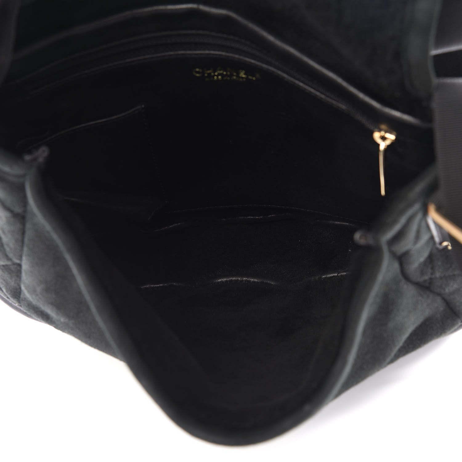 Chanel Suede Sparkling Winter Messenger Black 4 of 10