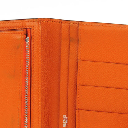 Hermes Epsom Bearn Gusset Wallet Orange 5 of 15