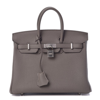 Hermes Togo Birkin 25 Etain 1 of 34