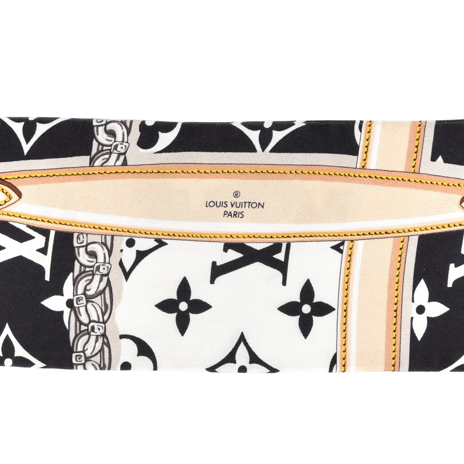 Louis Vuitton Silk Monogram Confidential Bandeau Black 4 of 4