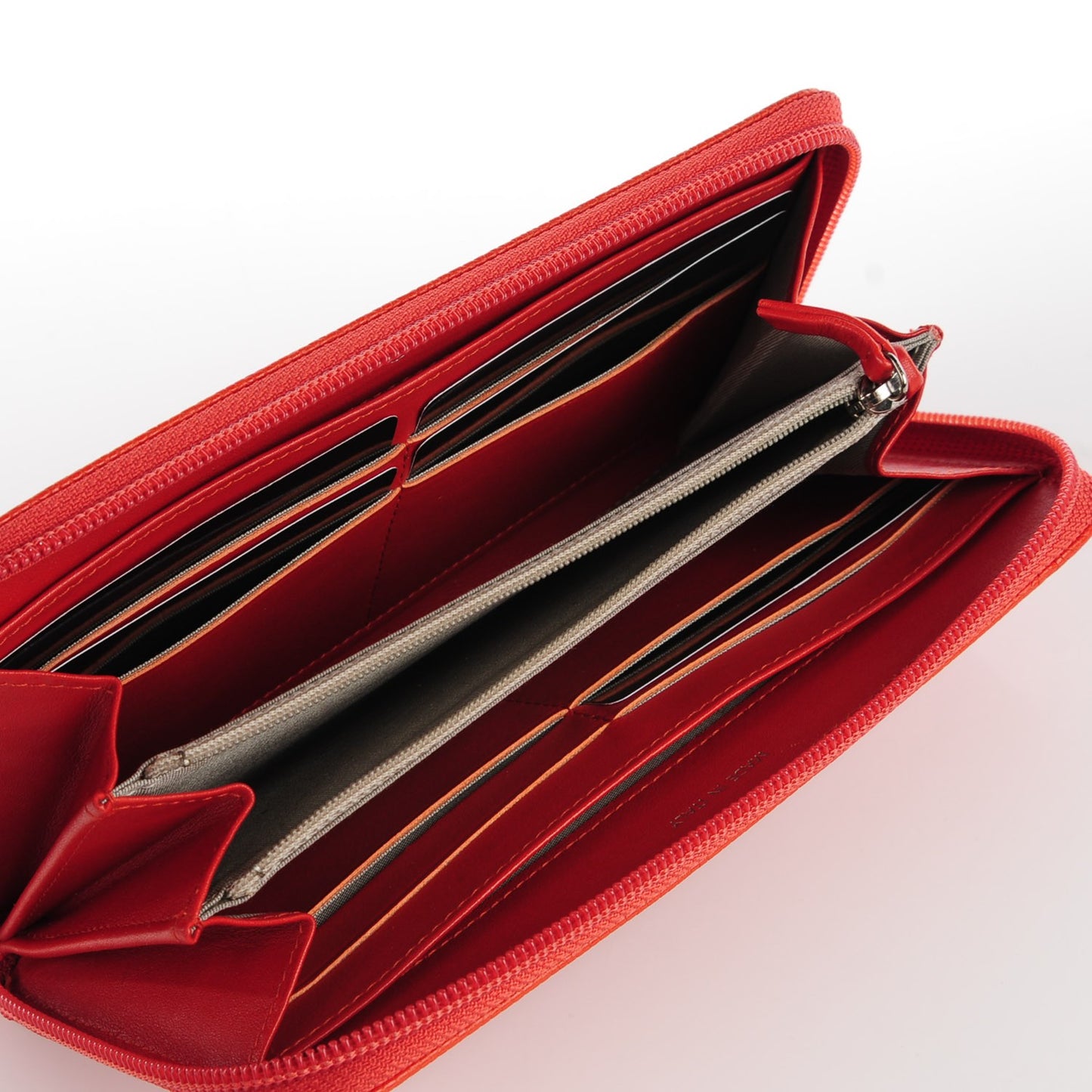 Caviar Large Timeless CC Zipped Wallet Orange