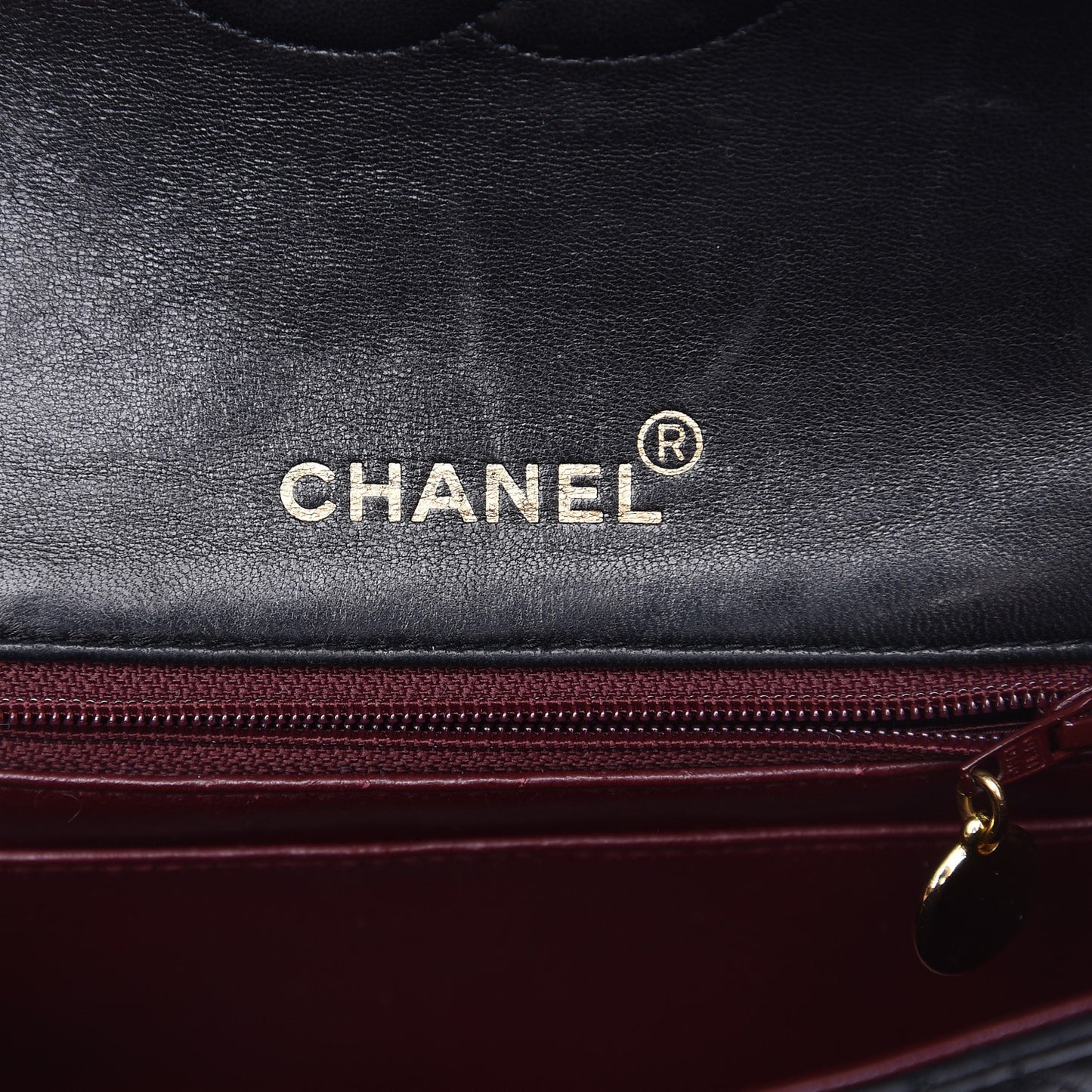 Lambskin Quilted Mini Square Flap Black