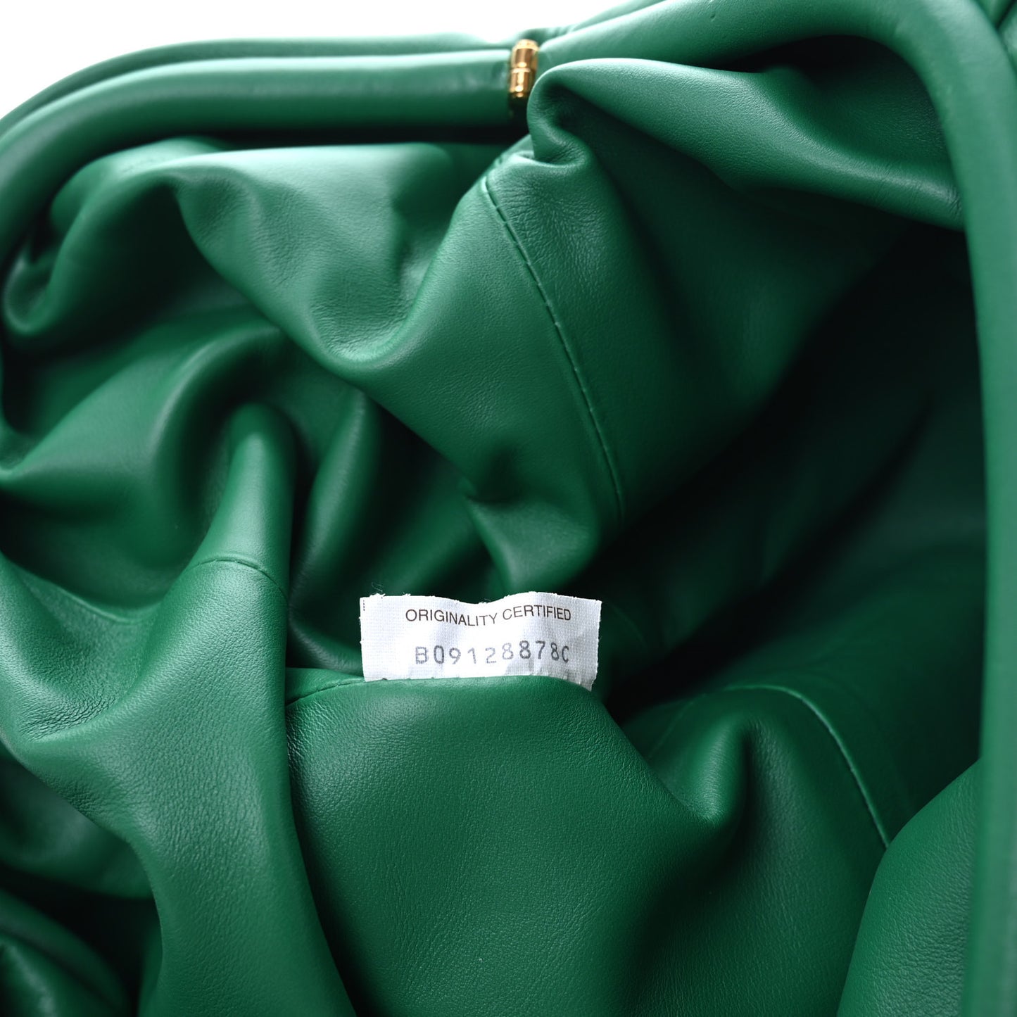 Smooth Butter Calf The Pouch Oversized Clutch Racing Green