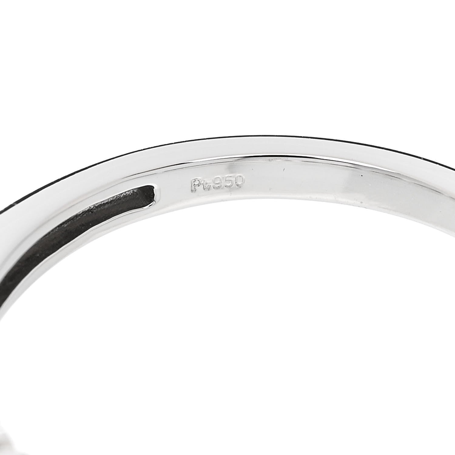 Parker & West by FASHIONPHILE Platinum Diamond 1.04ct Half Eternity Band Ring 52 6 9 of 10