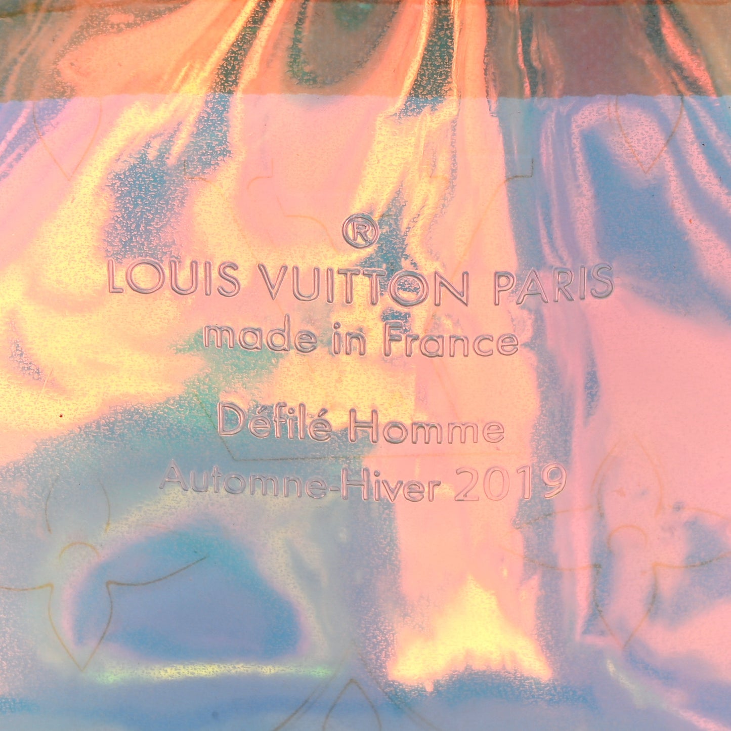 PVC Monogram Pochette Volga Iridescent Prism