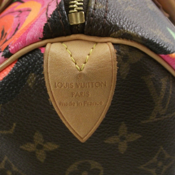 Louis Vuitton Monogram Roses Speedy 30 7 of 9