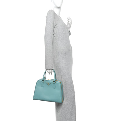 Prada Saffiano Lux Pyramid Bag Anice 2 of 11