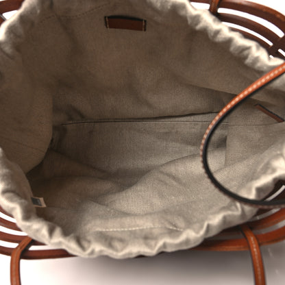 Chloe Calfskin Medium Kayan Basket Tote Bag Caramel 5 of 10