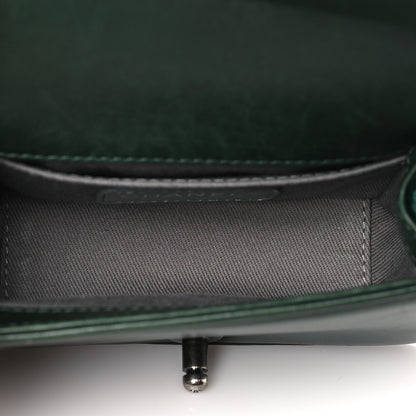 Chanel Velvet Quilted Mini Boy Flap Dark Green 4 of 8