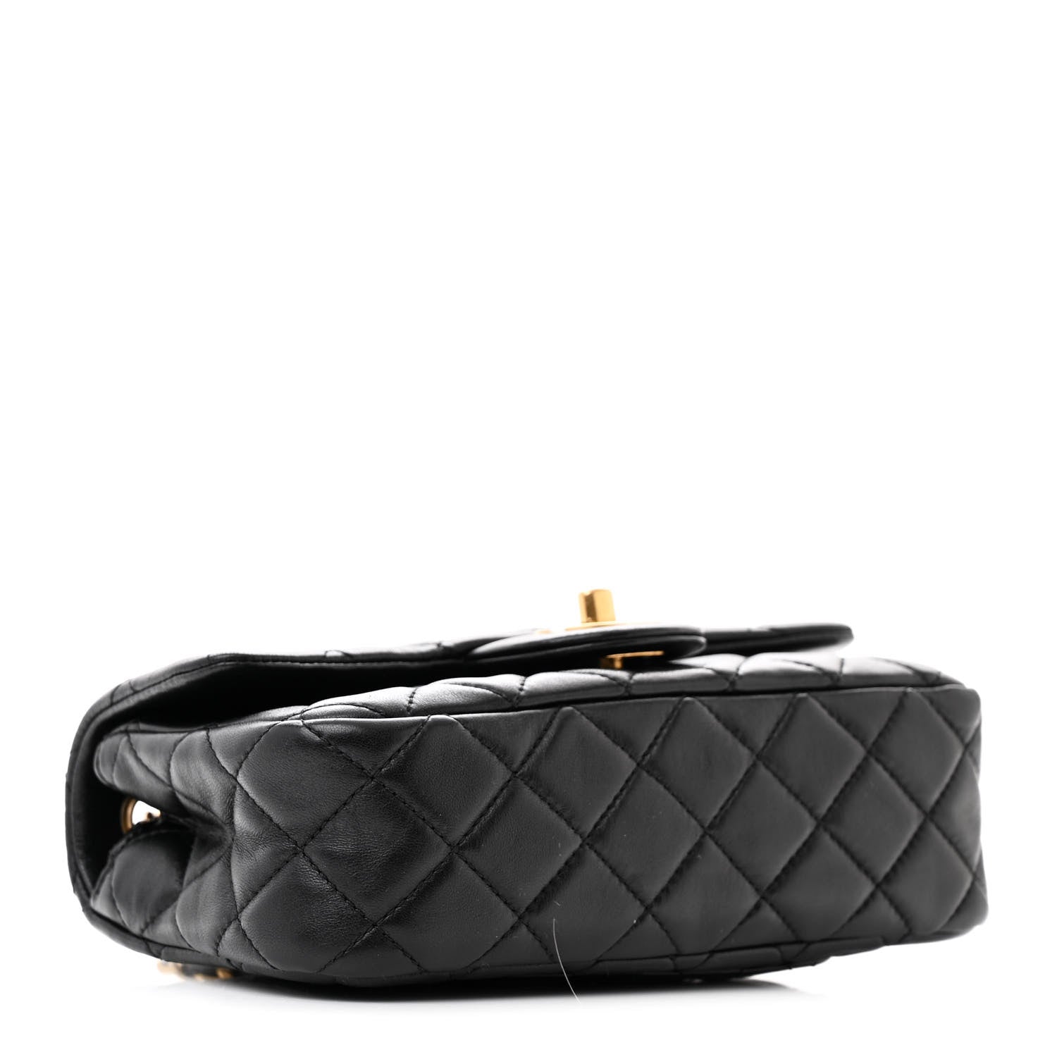 Chanel Lambskin Quilted Mini Rectangular Pearl Crush Flap Black 4 of 10