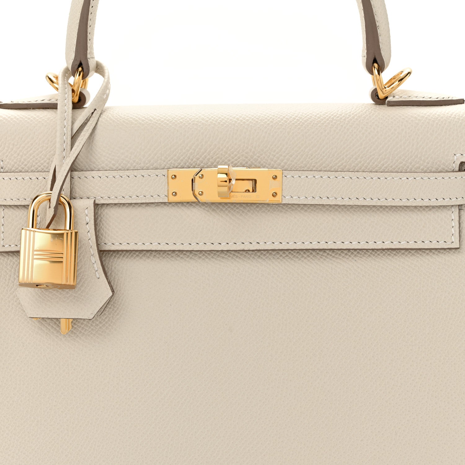 Hermes Epsom Kelly Sellier 25 Craie 9 of 12