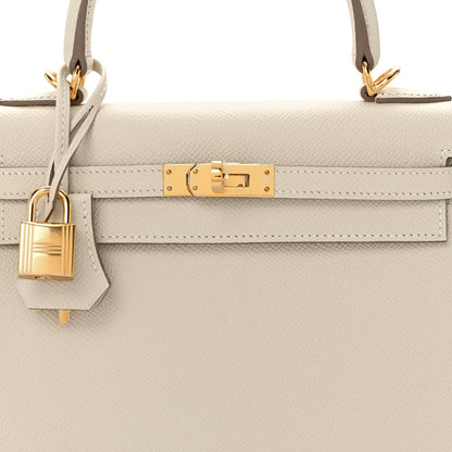 Hermes Epsom Kelly Sellier 25 Craie 9 of 12