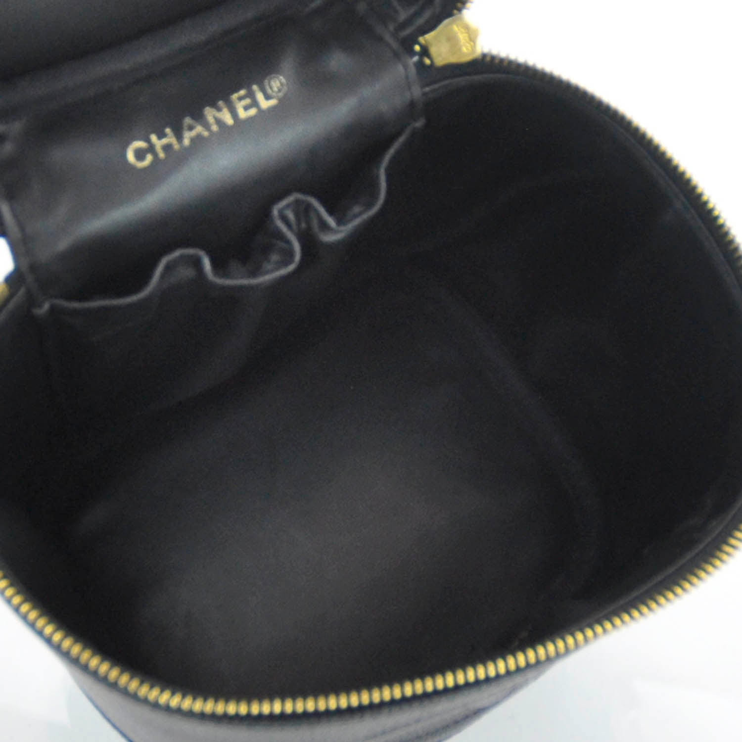 Chanel Caviar Cosmetic Vanity Bag Black 5 of 8