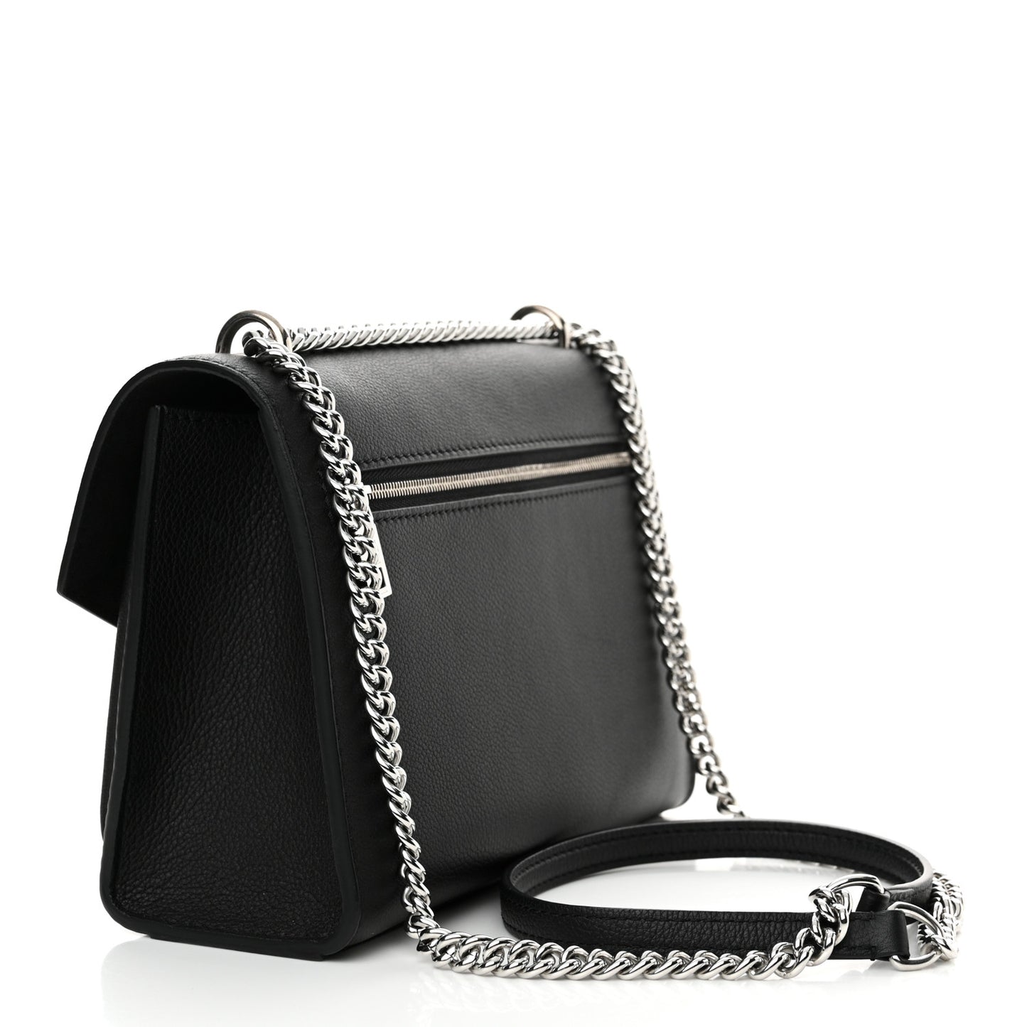 Soft Calfskin My Lockme Chain Bag BB Black