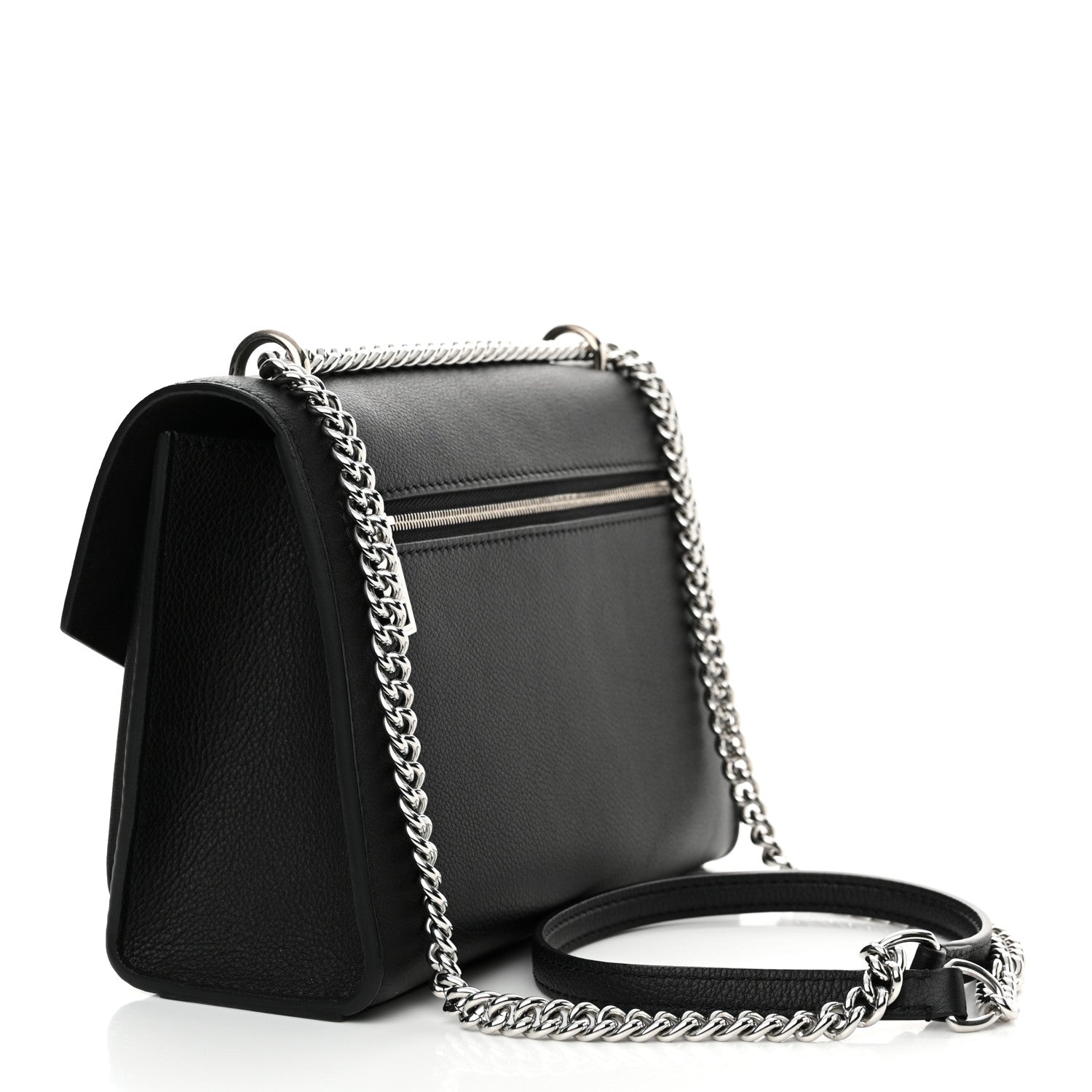 Louis Vuitton Soft Calfskin My Lockme Chain Bag BB Black 3 of 9