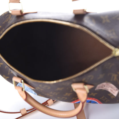 Louis Vuitton Monogram World Tour Speedy Bandouliere 30 6 of 8