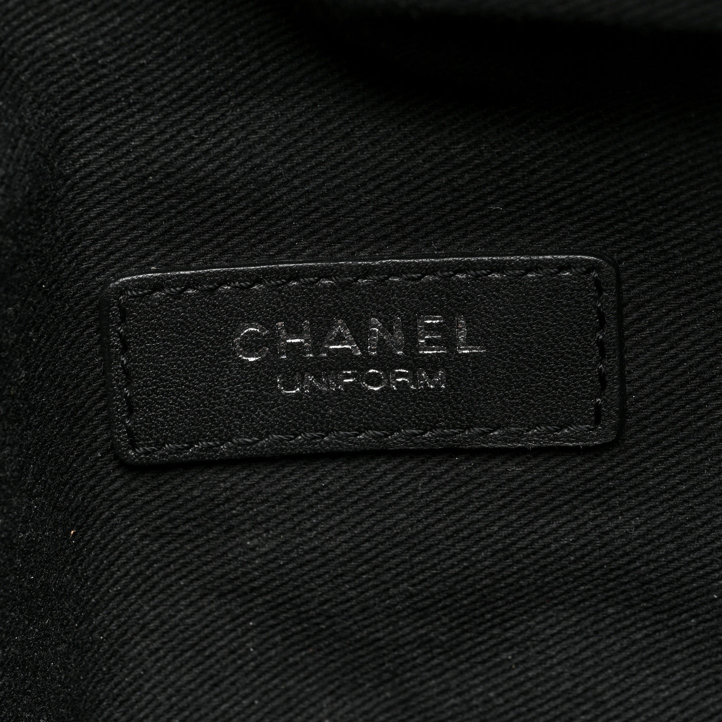 Calfskin Quilted Waist Belt Bag Black