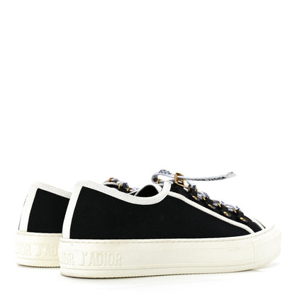 Christian Dior Canvas Walk'N'Dior Low Top Sneakers 38.5 Black 3 of 8