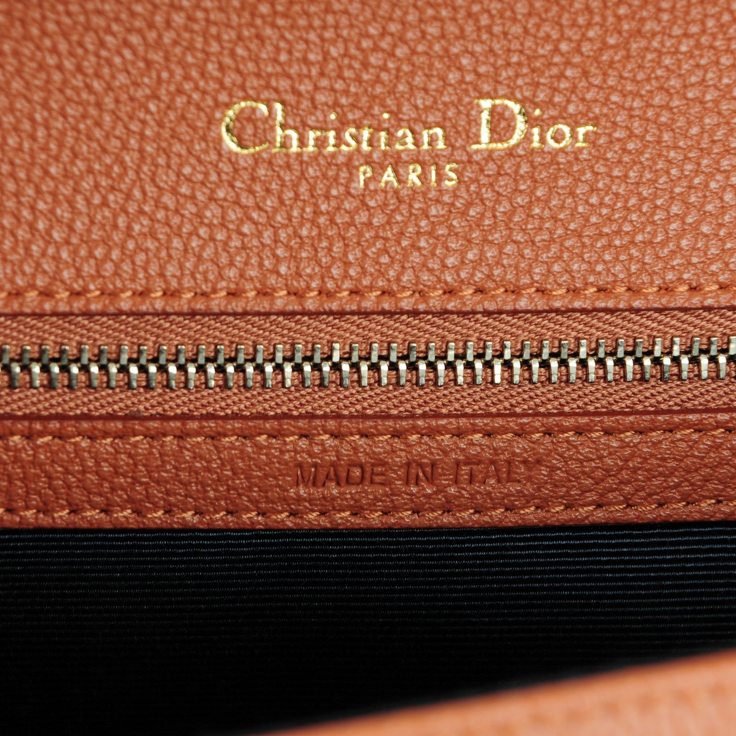 Christian Dior Grained Calfskin Medium Diorama Flap Bag Brown 6 of 7